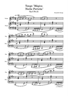 Tango 'Mágica Noche Porteña', Op.5 No.21: Tango 'Mágica Noche Porteña' by Beautiful things Martínez