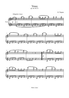 Der kleine Pianist, Op.823: Etude No.33 by Carl Czerny