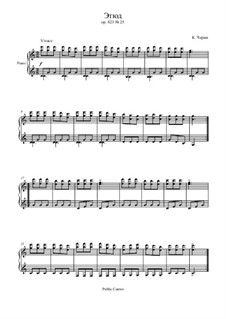 Der kleine Pianist, Op.823: Etude No.25 by Carl Czerny
