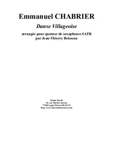 Danse Villageoise: Danse Villageoise by Emmanuel Chabrier
