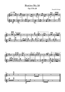 Festivo No.10, Op.5 No.26: Festivo No.10 by Beautiful things Martínez