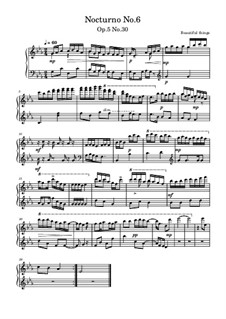 Nocturno No.6, Op.5 No.30: Nocturno No.6 by Beautiful things Martínez