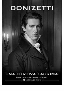 Der Liebestrank: Act II, Romance Nemorino 'Una furtiva lagrima' by Gaetano Donizetti