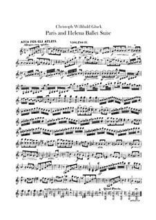 Ballett-Suite: Violinstimme II by Christoph Willibald Gluck