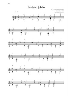 In dulci jubilo (In süsser Freude): Für Gitarre by Unknown (works before 1850)