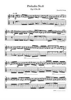 Preludio No.6, Op.5 No.39: Preludio No.6 by Beautiful things Martínez