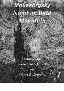 Eine Nacht auf dem kahlen Berge: For woodwind quintet by Modest Mussorgski