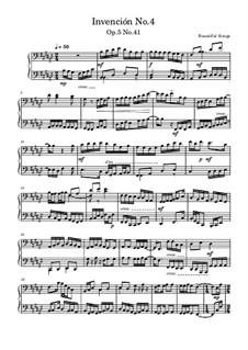 Invención No.4, Op.5 No.41: Invención No.4 by Beautiful things Martínez