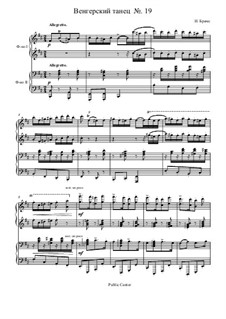Tanz Nr.19 in h-Moll: Klavierauszug by Johannes Brahms