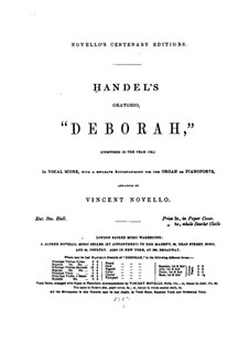 Debora, HWV 51: Akt I by Georg Friedrich Händel