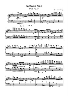 Fantasía No.7, Op.5 No.47: Fantasía No.7 by Beautiful things Martínez
