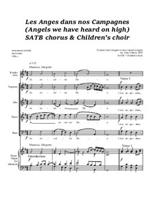 Les anges dans nos campagnes: SATB by folklore