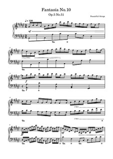 Fantasía No.10, Op.5 No.51: Fantasía No.10 by Beautiful things Martínez
