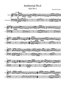 Ambiental No.3, Op.6 No.3: Ambiental No.3 by Franco Martínez Secco
