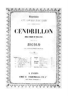 Cendrillon: Für Stimmen und Klavier by Nicolò Isouard
