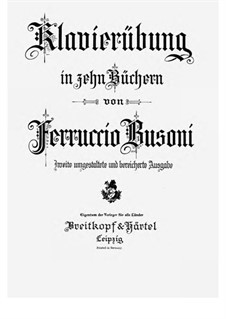 Klavierübung: Book I Tonleitern, BV A7 by Ferruccio Busoni
