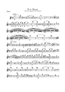 Ouvertüre: Flötenstimmen by Wolfgang Amadeus Mozart