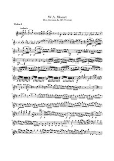 Ouvertüre: Violinstimmen by Wolfgang Amadeus Mozart