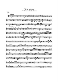 Ouvertüre: Bratschenstimme by Wolfgang Amadeus Mozart