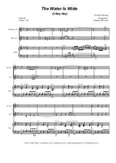 The Water is Wide: Duet for Bb-Trumpet and French Horn by folklore