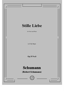 Nr.8 Stille Liebe: E flat Major by Robert Schumann