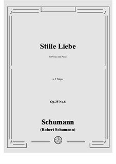 Nr.8 Stille Liebe: F-Dur by Robert Schumann