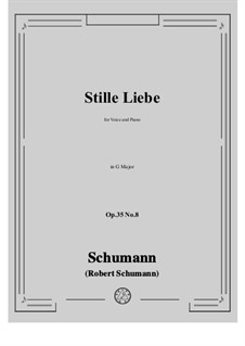 Nr.8 Stille Liebe: G Major by Robert Schumann