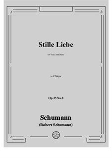 Nr.8 Stille Liebe: C-Dur by Robert Schumann