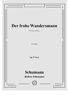 No.1 Der frohe Wandersmann: E Major by Robert Schumann