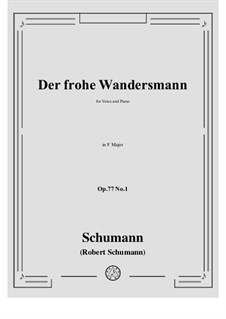 No.1 Der frohe Wandersmann: F-Dur by Robert Schumann