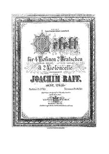 Streichoktett in C-Dur, Op.176: Stimmen by Joachim Raff