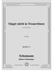 Nr.7 Philinen's Lied: E Major by Robert Schumann