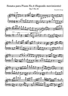 Sonata para Piano No.4, Op.7 No.16: Segundo movimiento by Beautiful things Martínez