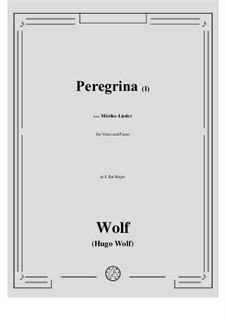 Heft III: No.33 Peregrina I in E flat Major by Hugo Wolf