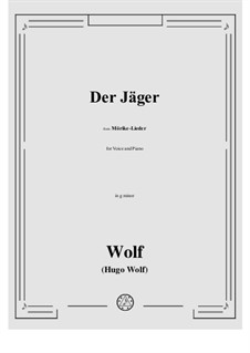 Heft IV: No.40 Der Jager in g minor by Hugo Wolf