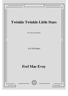 Twinkle Twinkle Little Star: G flat Major by Frel Mac Evoy