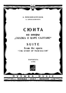 Das Märchen vom Zaren Saltan. Suite, Op.57: Partitur by Nikolai Rimsky-Korsakov