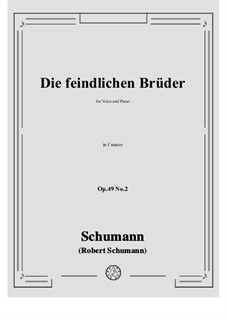 Nr.2 Die feindlichen Brüder: F minor by Robert Schumann