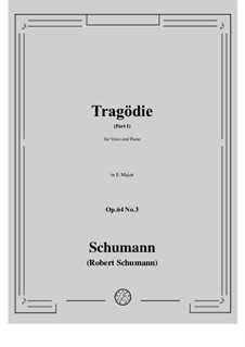 No.3 Tragodie: Part I in E Major by Robert Schumann