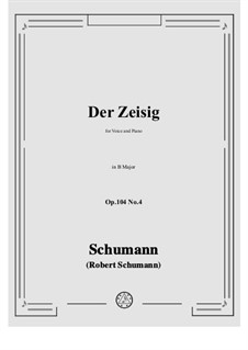 No.4 Der Zeisig: B Major by Robert Schumann