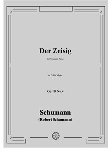 No.4 Der Zeisig: D flat Major by Robert Schumann