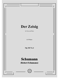 No.4 Der Zeisig: D Major by Robert Schumann