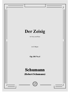 No.4 Der Zeisig: G Major by Robert Schumann