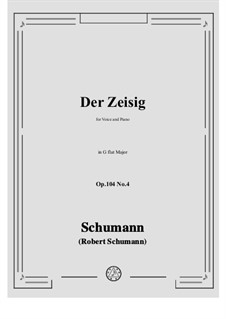 No.4 Der Zeisig: G flat Major by Robert Schumann