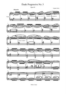 Dreissig fortschreitende Etüden, Op.46: Etüde Nr.3 by Stephen Heller