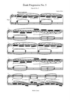 Dreissig fortschreitende Etüden, Op.46: Etüde Nr.5 by Stephen Heller