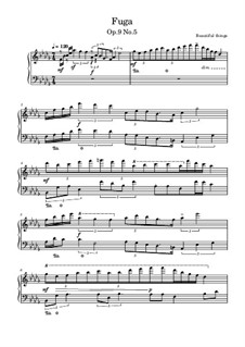 Fuga, Op.9 No.5: Fuga by Beautiful things Martínez