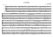 La Paloma (Die Taube): For quartet guitars by Sebastián Yradier