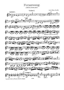 Foraarssang (Frühlingslied) für Cello und Orchester, Op.31: Stimmen by Louis Glass