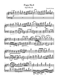 Fuga No.8, Op.9 No.14: Fuga No.8 by Beautiful things Martínez